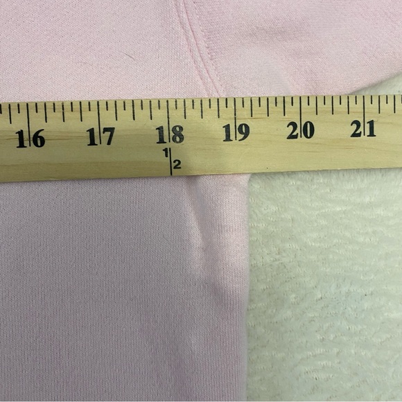 Disney Store Tinkerbell Girl Pink Embroidered Sweatshirt Pullover Size L 10/12 - Picture 5 of 7